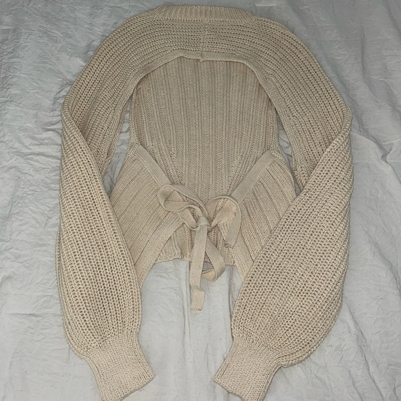ZARA Open-back Knit Top - Picture 7 of 8